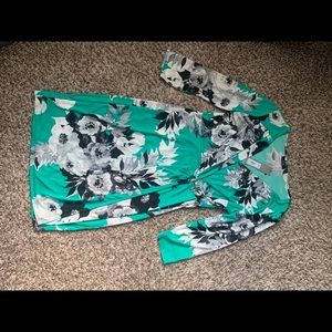 Business casual wrap dress